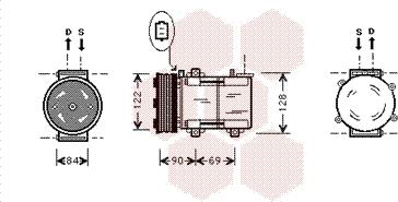 Van Wezel 1800K352 - Компресор, кондиціонер avtolavka.club