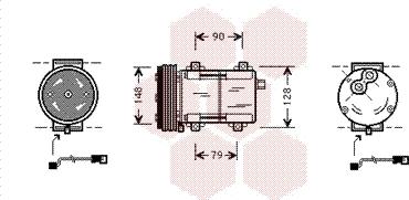 Van Wezel 1800K283 - Компресор, кондиціонер avtolavka.club