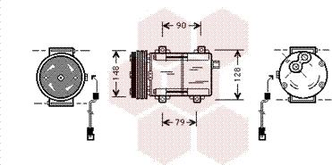 Van Wezel 1800K277 - Компресор, кондиціонер avtolavka.club