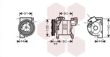 Van Wezel 1300K322 - Компресор, кондиціонер avtolavka.club