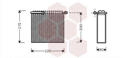 Van Wezel 1700V104 - Випарник, кондиціонер avtolavka.club