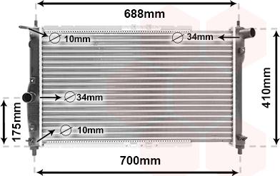 Van Wezel 81002014 - Радіатор, охолодження двигуна avtolavka.club