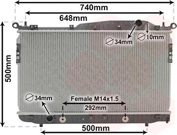 Van Wezel 81002135 - Радіатор, охолодження двигуна avtolavka.club