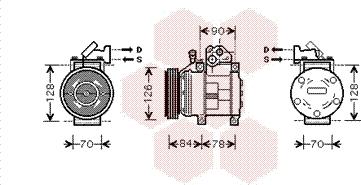 Van Wezel 8300K052 - Компресор, кондиціонер avtolavka.club