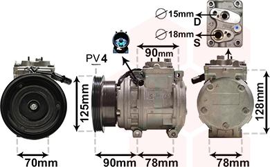 Van Wezel 8300K178 - Компресор, кондиціонер avtolavka.club