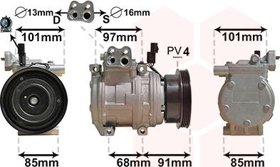 Van Wezel 8300K208 - Компресор, кондиціонер avtolavka.club