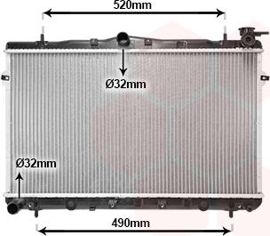 Van Wezel 82002043 - Радіатор, охолодження двигуна avtolavka.club