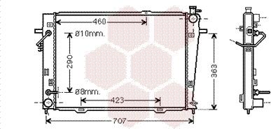 Van Wezel 82002167 - Радіатор, охолодження двигуна avtolavka.club