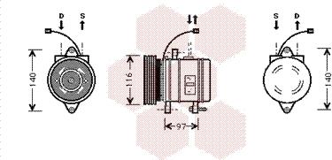 Van Wezel 8200K013 - Компресор, кондиціонер avtolavka.club