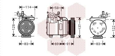 Van Wezel 8200K199 - Компресор, кондиціонер avtolavka.club