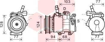 Van Wezel 8200K318 - Компресор, кондиціонер avtolavka.club