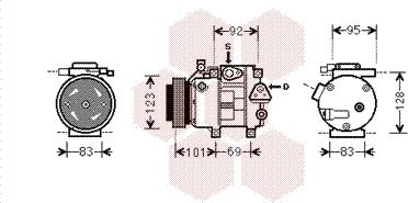 Van Wezel 8200K214 - Компресор, кондиціонер avtolavka.club