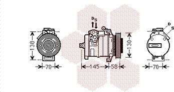 Van Wezel 3000K494 - Компресор, кондиціонер avtolavka.club