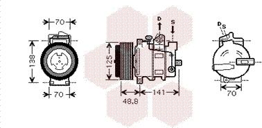 Van Wezel 3000K426 - Компресор, кондиціонер avtolavka.club