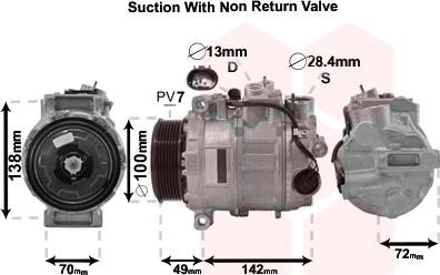 Van Wezel 3000K638 - Компресор, кондиціонер avtolavka.club