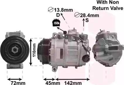 Van Wezel 3000K637 - Компресор, кондиціонер avtolavka.club