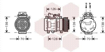 Van Wezel 3000K084 - Компресор, кондиціонер avtolavka.club