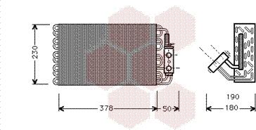 Van Wezel 3000V001 - Випарник, кондиціонер avtolavka.club