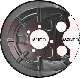 Van Wezel 3768373 - Відбивач, диск гальмівного механізму avtolavka.club