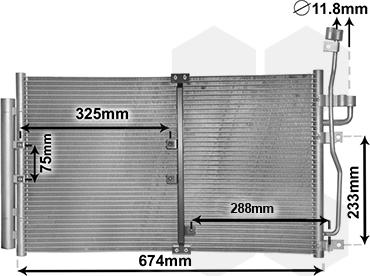 Van Wezel 37005425 - Конденсатор, кондиціонер avtolavka.club