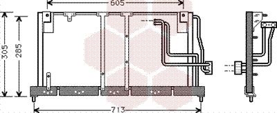 Van Wezel 37005225 - Конденсатор, кондиціонер avtolavka.club