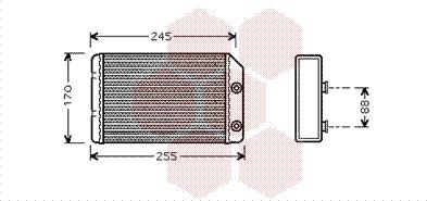 Van Wezel 37006315 - Теплообмінник, опалення салону avtolavka.club