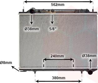 Van Wezel 37002441 - Радіатор, охолодження двигуна avtolavka.club