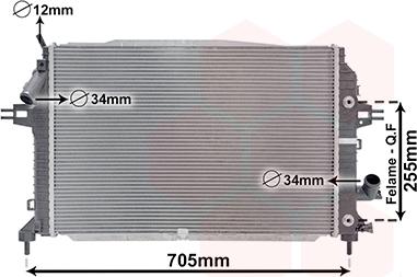 Van Wezel 37002460 - Радіатор, охолодження двигуна avtolavka.club