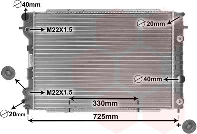 Van Wezel 37002199 - Радіатор, охолодження двигуна avtolavka.club