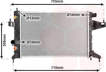 Van Wezel 37002304 - Радіатор, охолодження двигуна avtolavka.club