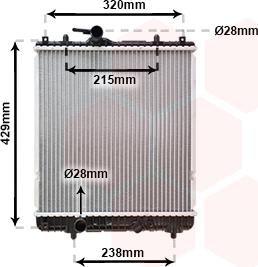 Van Wezel 37002382 - Радіатор, охолодження двигуна avtolavka.club