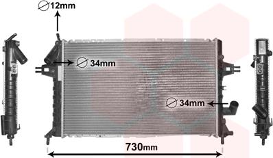 Van Wezel 37002294 - Радіатор, охолодження двигуна avtolavka.club