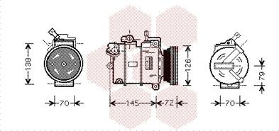 Van Wezel 3700K376 - Компресор, кондиціонер avtolavka.club