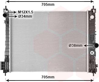 Van Wezel 37012718 - Радіатор, охолодження двигуна avtolavka.club