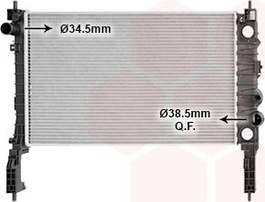 Van Wezel 37012717 - Радіатор, охолодження двигуна avtolavka.club