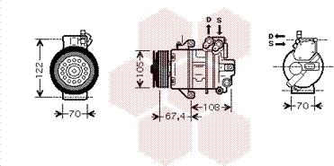 Van Wezel 2900K009 - Компресор, кондиціонер avtolavka.club