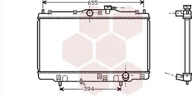 Van Wezel 25002070 - Радіатор, охолодження двигуна avtolavka.club