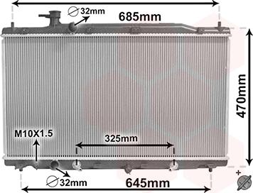 Van Wezel 25002269 - Радіатор, охолодження двигуна avtolavka.club