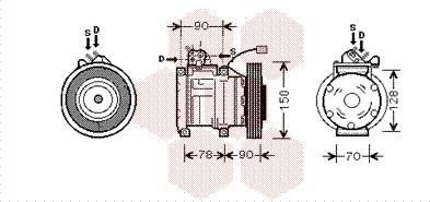 Van Wezel 2500K181 - Компресор, кондиціонер avtolavka.club