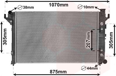 Van Wezel 20012704 - Радіатор, охолодження двигуна avtolavka.club