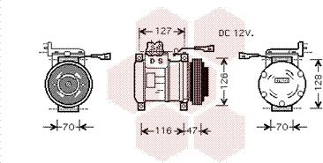 Van Wezel 2800K077 - Компресор, кондиціонер avtolavka.club