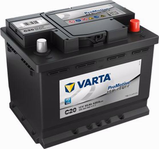 Varta 555064042 - Стартерна акумуляторна батарея, АКБ avtolavka.club