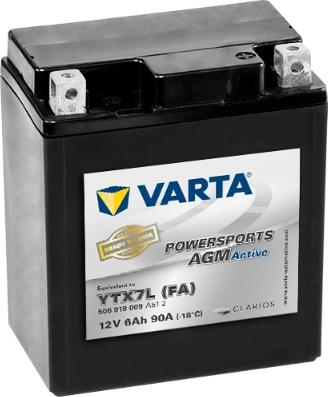 Varta 506919009A512 - Стартерна акумуляторна батарея, АКБ avtolavka.club