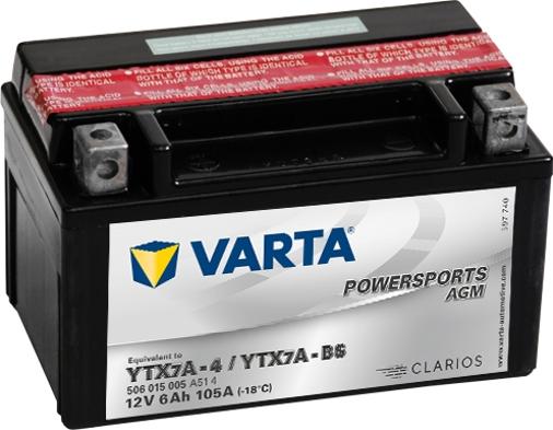 Varta 506015005A514 - Стартерна акумуляторна батарея, АКБ avtolavka.club