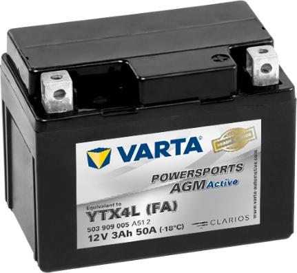 Varta 503909005A512 - Стартерна акумуляторна батарея, АКБ avtolavka.club