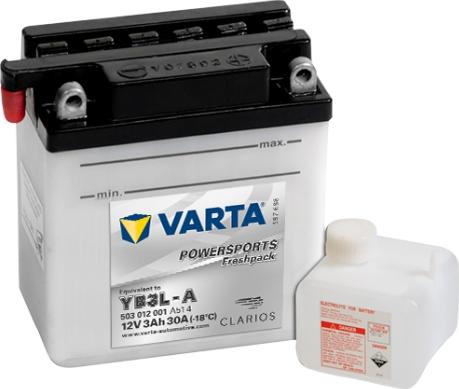 Varta 503012001A514 - Стартерна акумуляторна батарея, АКБ avtolavka.club