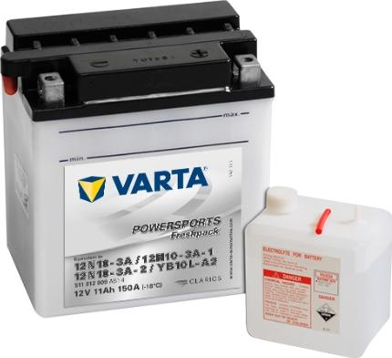 Varta 511012009A514 - Стартерна акумуляторна батарея, АКБ avtolavka.club