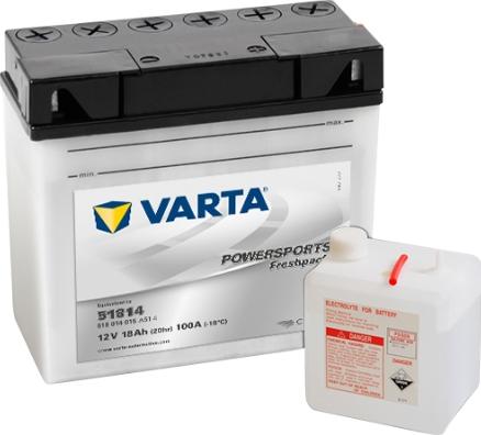 Varta 518014015A514 - Стартерна акумуляторна батарея, АКБ avtolavka.club