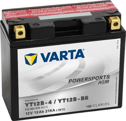 Varta 512901019A514 - Стартерна акумуляторна батарея, АКБ avtolavka.club