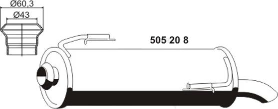 VEGAZ PGS-199ERNS - Глушник вихлопних газів кінцевий avtolavka.club